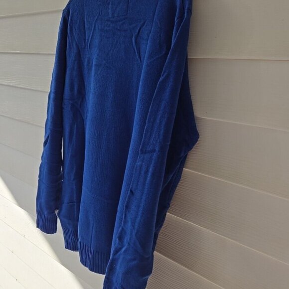 Funziez! Ugly Christmas Sweater Hanukkah Holiday Costume, Blue/Drunk Snowman - Picture 9 of 10